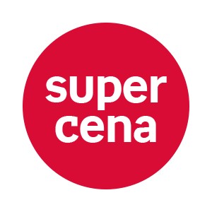 NP-naklejki "supercena" (okrągłe, czerwone), 200 sztuk