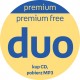 NP-naklejki "Premium/Premium Free DUO" nowe (okrągłe), 500 sztuk