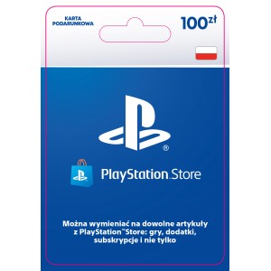 KE-karteczki z eurodziurą "SONY ESD PlayStation Store 100zł" nowe