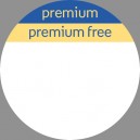 NP-naklejki "Premium/Premium Free" (okrągłe), 500 szt NOWE