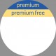 NP-naklejki "Premium/Premium Free" (okrągłe), 500 szt NOWE