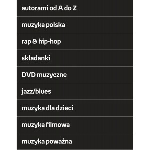 WKMP-wsuwki regałowe krótkie "Muzyka pakiet C"
