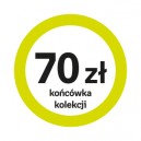 NP-naklejki "70 zł" (okrągłe, z zieloną ramką), 200 sztuk