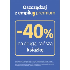 BK-infa pion A4 "-40% na drugą, tańszą książkę"