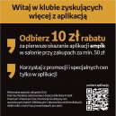 OR-wobblery z uchwytami mocującymi "Odbierz 10 zł rabatu za pierwsze okazanie aplikacji"