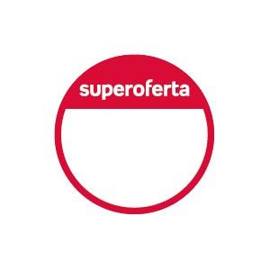 NP-naklejki "Superoferta MAŁE 3 cm" (okrągłe, czerwone), 500 sztuk