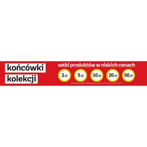 KK-tabliczki regałowe 600 mm "Końcówki kolekcji"