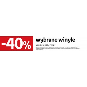 WW40-tabliczki regałowe 600mm "Wybrane winyle -40% drugi, tańszy tytuł"