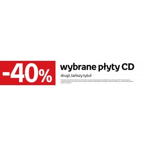 WPCD40-tabliczki regałowe 600mm "Wybrane płyty CD -40% drugi, tańszy tytuł"